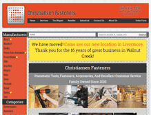 Tablet Screenshot of christiansenfasteners.com